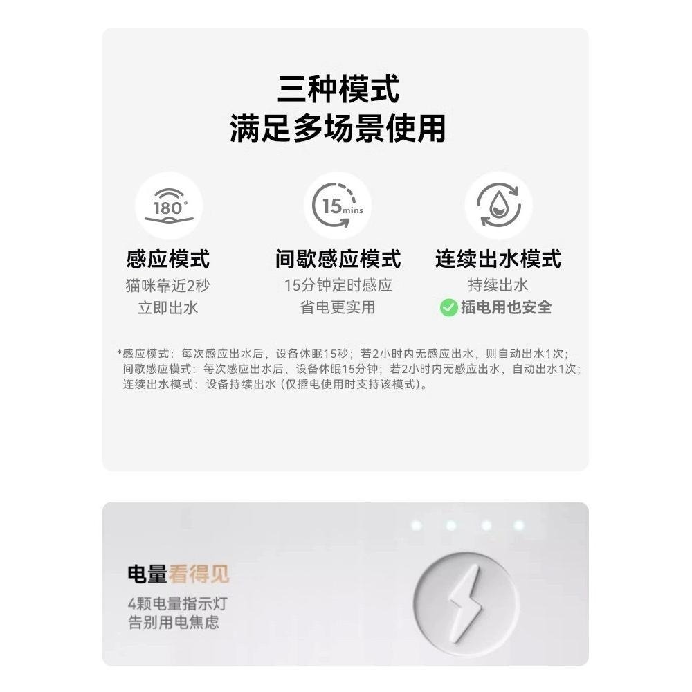 【 最低價‼️ 】Homerunpet 霍曼 最新款 首款雙無線飲水機 無線飲水機 無線水泵 寵物飲水機 智能飲水機-細節圖2