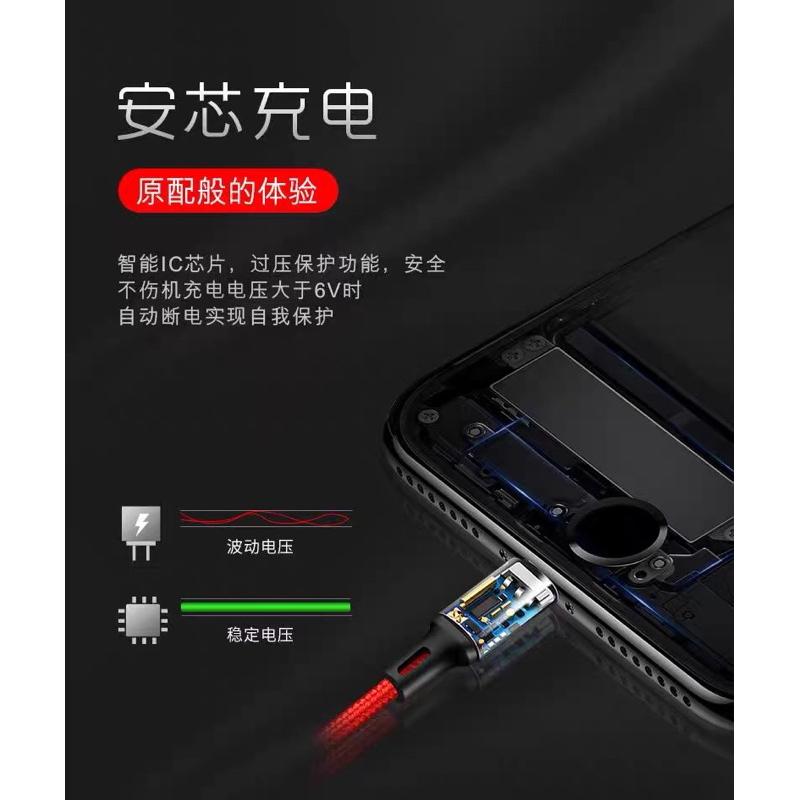 【高CP值‼️】全新 120cm 三合一 充電線 蘋果/安卓/Type-C 一拖三 三合一 尼龍編織 iphone 適用-細節圖5