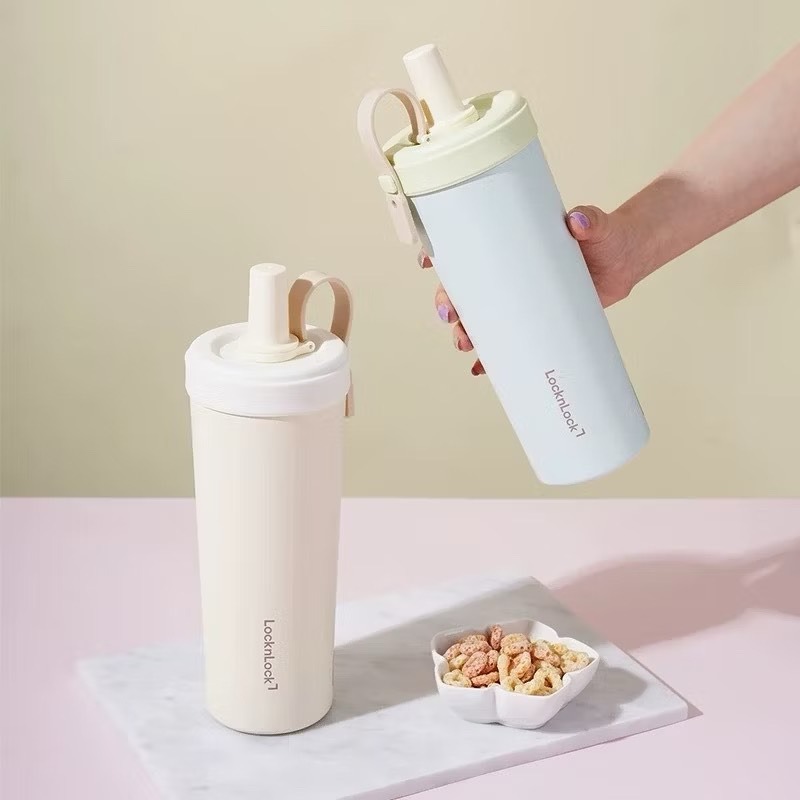 ❮現貨❯ Lock&Lock 樂扣樂扣 陶瓷內塗層 吸管杯 720ml 保溫杯 奶茶杯 飲料杯-細節圖2