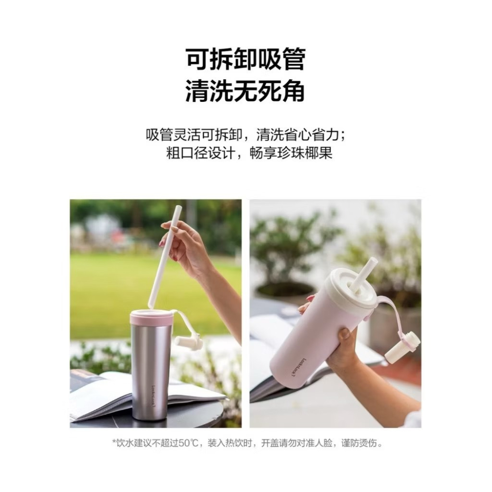 ❮現貨❯ Lock&Lock 樂扣樂扣 陶瓷內塗層 吸管杯 720ml 保溫杯 奶茶杯 飲料杯-細節圖4