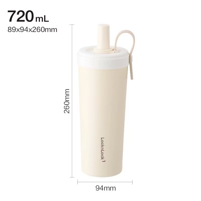 ❮現貨❯ Lock&Lock 樂扣樂扣 陶瓷內塗層 吸管杯 720ml 保溫杯 奶茶杯 飲料杯-規格圖8