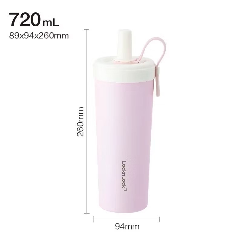 ❮現貨❯ Lock&Lock 樂扣樂扣 陶瓷內塗層 吸管杯 720ml 保溫杯 奶茶杯 飲料杯-規格圖8