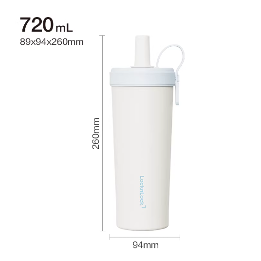 ❮現貨❯ Lock&Lock 樂扣樂扣 陶瓷內塗層 吸管杯 720ml 保溫杯 奶茶杯 飲料杯-規格圖8