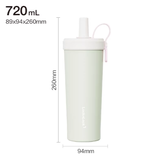 ❮現貨❯ Lock&Lock 樂扣樂扣 陶瓷內塗層 吸管杯 720ml 保溫杯 奶茶杯 飲料杯-規格圖8