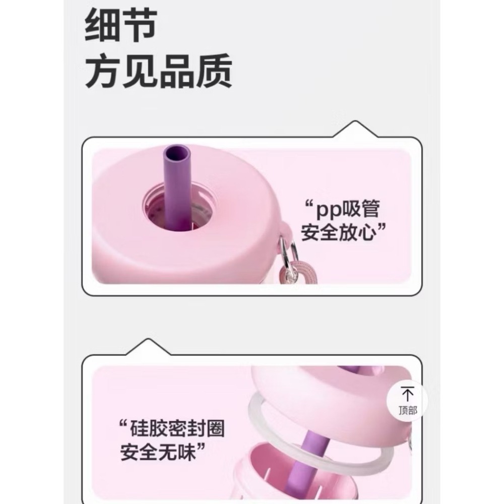 ❮現貨+贈3件組❯Lock&Lock 樂扣樂扣 Tritan 吸管杯 奶茶杯 珍珠杯 凍飲杯 茶隔 吸管帽 吊飾-細節圖7