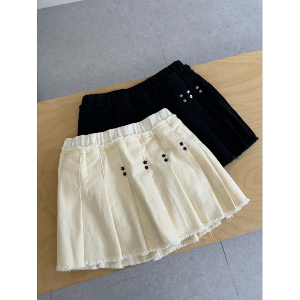 bunny_stall (現貨)不得不愛的甜酷風設計感中低腰百褶短裙/有內襯-細節圖8