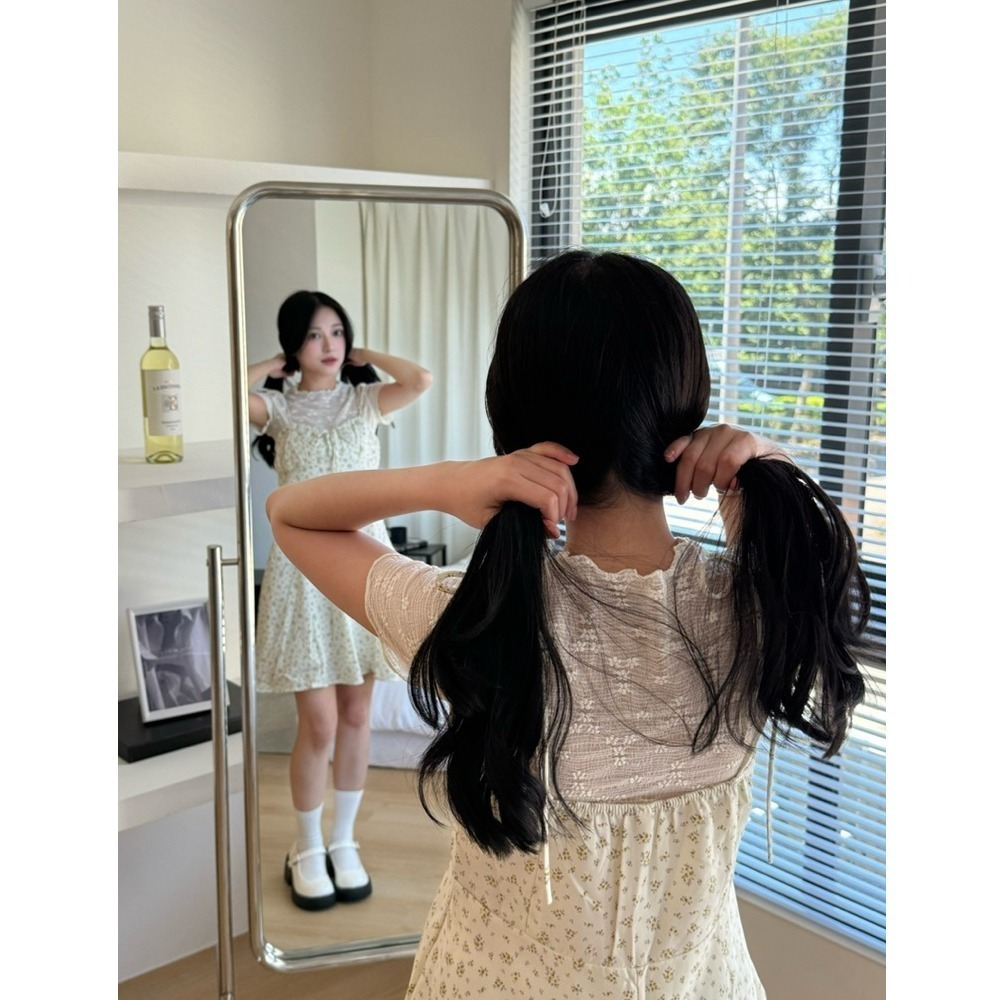 bunny_stall (現貨)最適合渡假的洋裝🌷經典碎花收腰吊帶裙/M-L-細節圖8