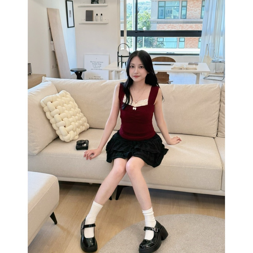 bunny_stall 奶霜夢境🌷甜心多層次蓬蓬感鬆緊腰蛋糕裙/S-L-細節圖2