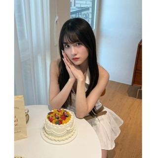 bunny_stall (現貨)微性感韓系🤍掛脖露背設計連身裙/附皮帶/S-L-細節圖3