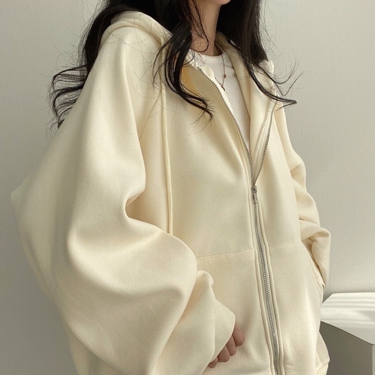 bunny_stall (現貨)永不過時🍂寬鬆顯瘦的慵懶款連帽外套/3Colors-細節圖6