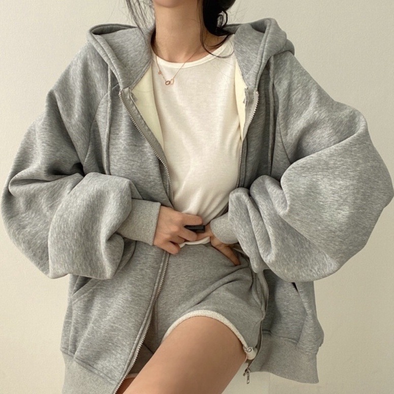 bunny_stall (現貨)永不過時🍂寬鬆顯瘦的慵懶款連帽外套/3Colors-規格圖9