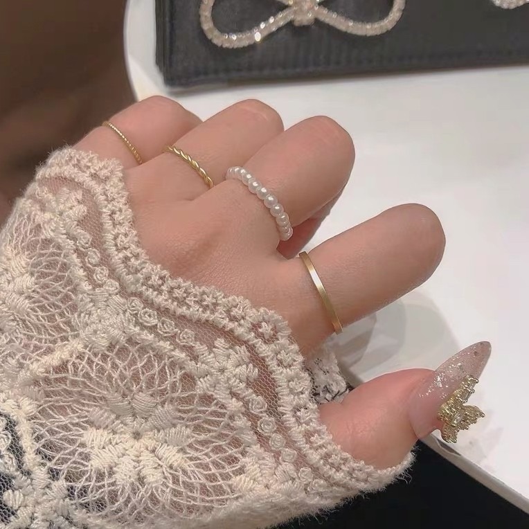 bunny_stall (現貨)幫妳搭配好好的組合戒指/四入-細節圖7