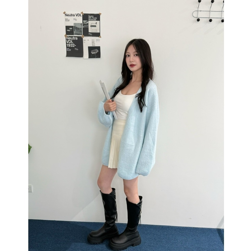 bunny_stall (現貨)輕奢高級感🤎秋冬必備的顯高顯瘦厚底長靴-細節圖9