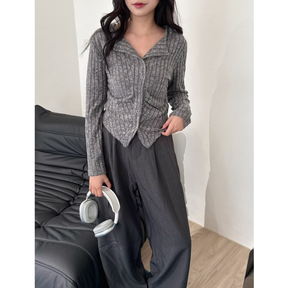 bunny_stall 秋冬款🍁有點厚度的高質感後鬆緊休閒長褲/3Colors/S-L-細節圖6