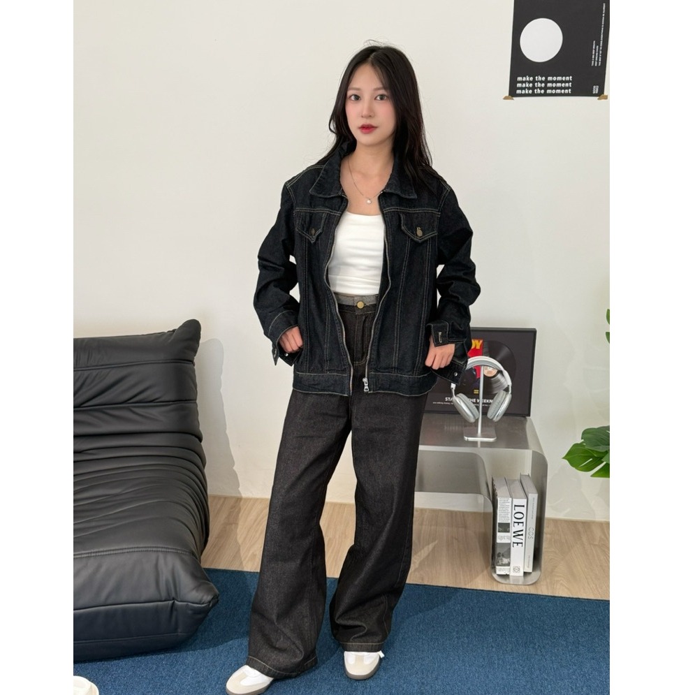 bunny_stall 丹寧日記💙質感拉滿的率性酷牛仔外套+牛仔短褲、長褲/S-L-細節圖7