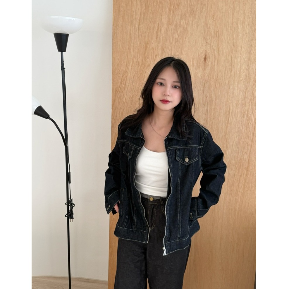 bunny_stall 丹寧日記💙質感拉滿的率性酷牛仔外套+牛仔短褲、長褲/S-L-細節圖9