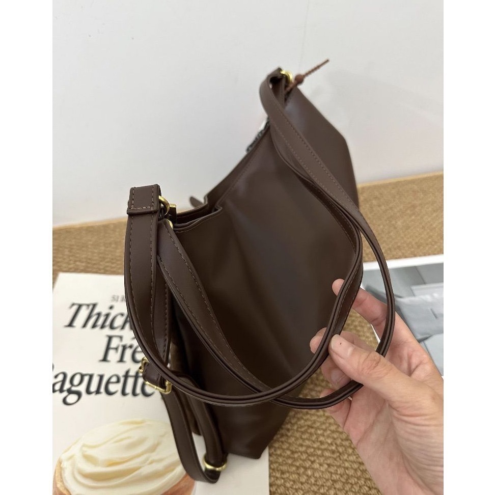 bunny_stall 秋冬必備新款🤎高質感麂皮絨大容量單肩包/手提包/3Colors-細節圖8