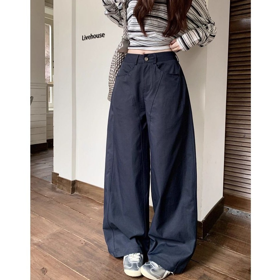 bunny_stall 秋冬的調色盤🎨顯高顯瘦的美式直筒休閒長褲/5Colors/S-XL-細節圖6