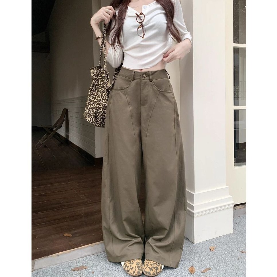 bunny_stall 秋冬的調色盤🎨顯高顯瘦的美式直筒休閒長褲/5Colors/S-XL-規格圖9