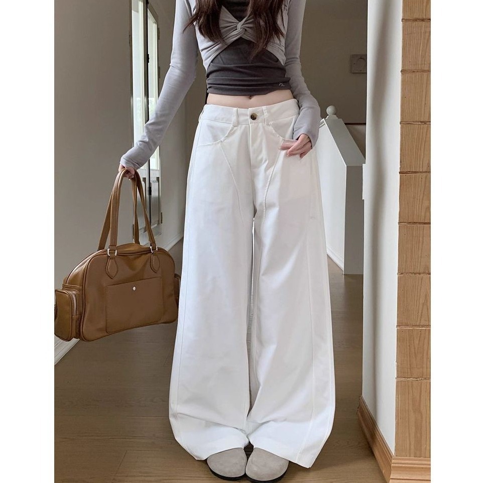 bunny_stall 秋冬的調色盤🎨顯高顯瘦的美式直筒休閒長褲/5Colors/S-XL-規格圖9