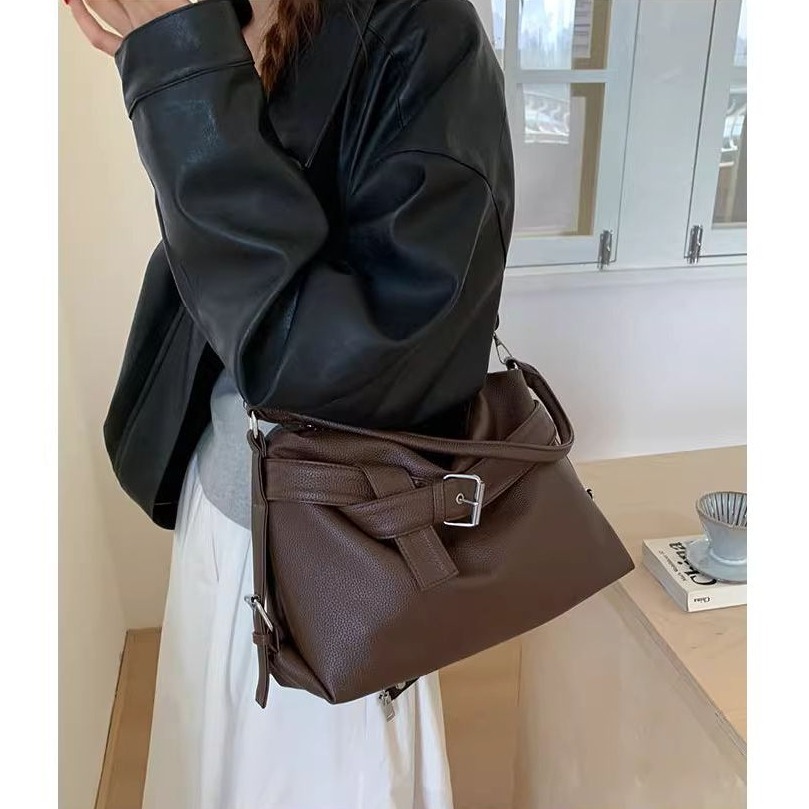 bunny_stall 通勤少女的經典百搭大容量手提包/單肩包-細節圖6