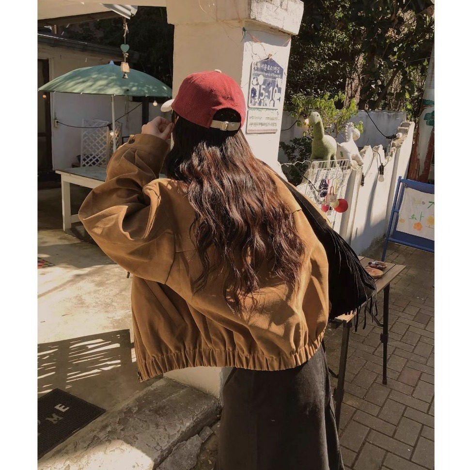 bunny_stall 楓糖色調🤎今年必收的美拉德麂皮絨休閒外套-細節圖8