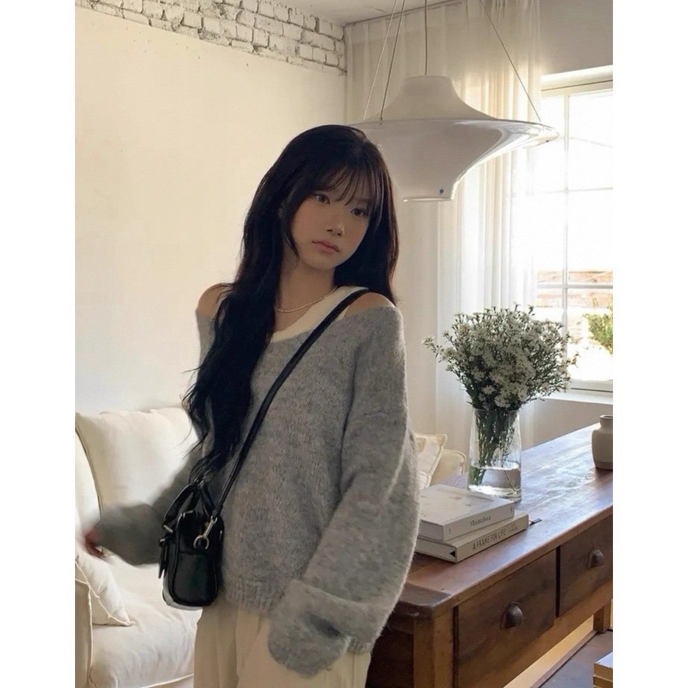 bunny_stall (現貨)跟著韓系小姊姊這樣穿🤍親膚柔軟的針織背心+毛衣-細節圖6