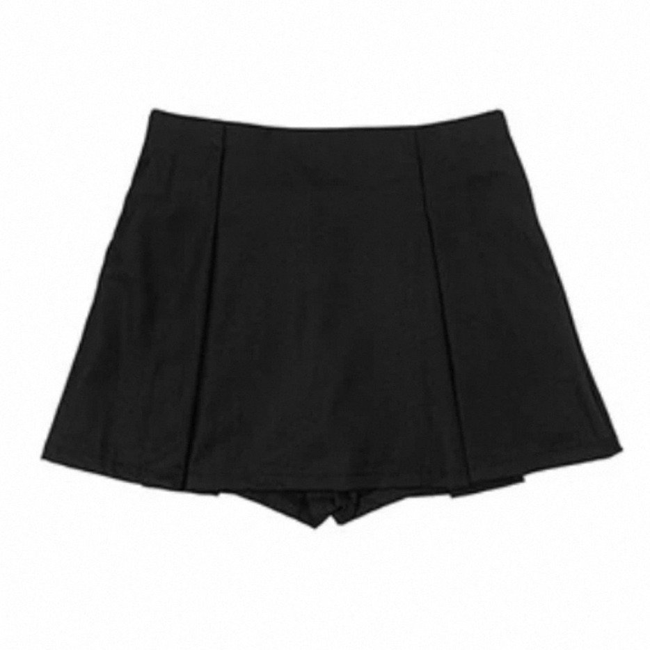 bunny_stall 梨大女大生穿搭術🖤學院風Polo領兩件式上衣+百搭質感短裙/S-L-規格圖8