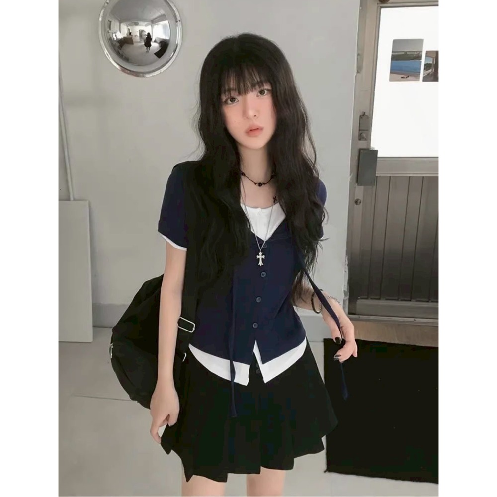 藏青(綁帶設計)/S