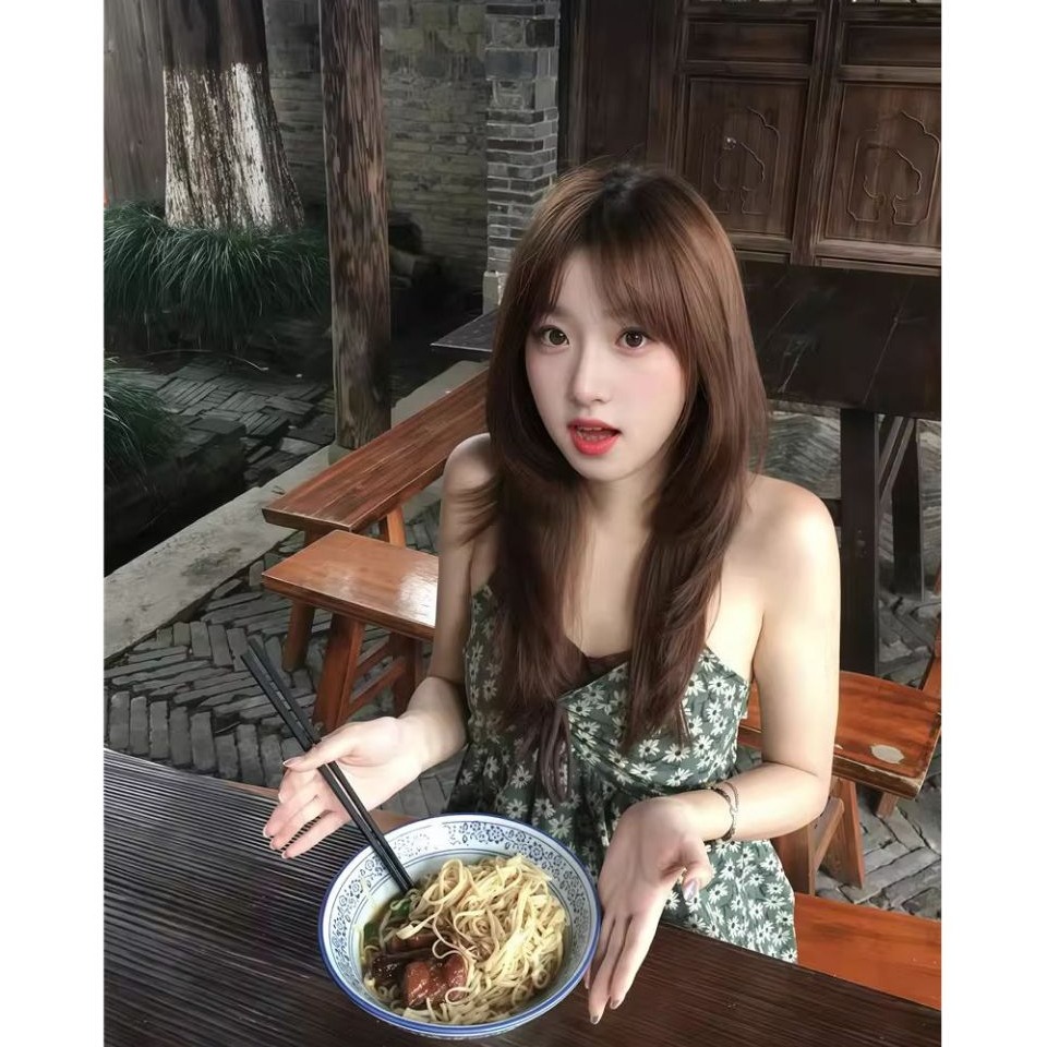 bunny_stall 初夏花語💚可單穿也可疊穿的復古碎花吊帶裙/S-L-細節圖7