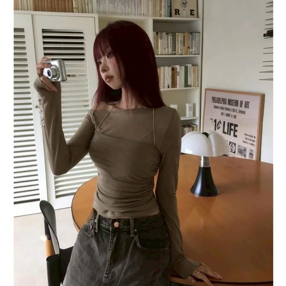 bunny_stall 訂閱女友💘微透膚繞脖綁帶兩件式上衣/S-L-細節圖8