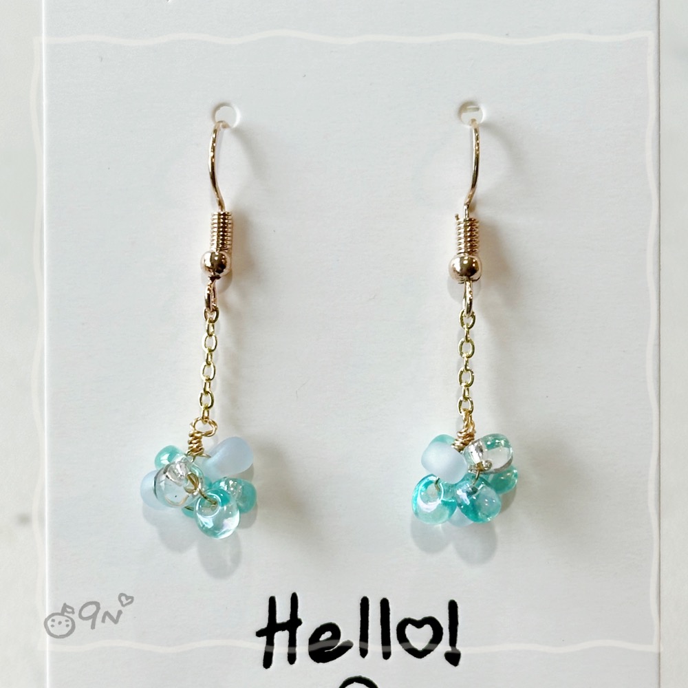 《9n手作》夏日氣球串珠耳環-細節圖4