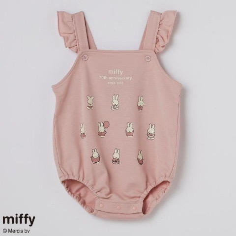 Miffy 70週年寶寶吊帶裝 包屁衣-細節圖2