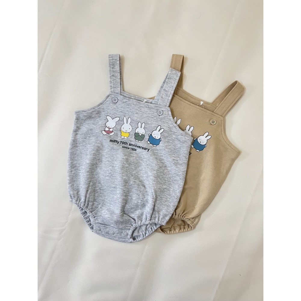 Miffy 70週年寶寶吊帶裝 包屁衣-細節圖2