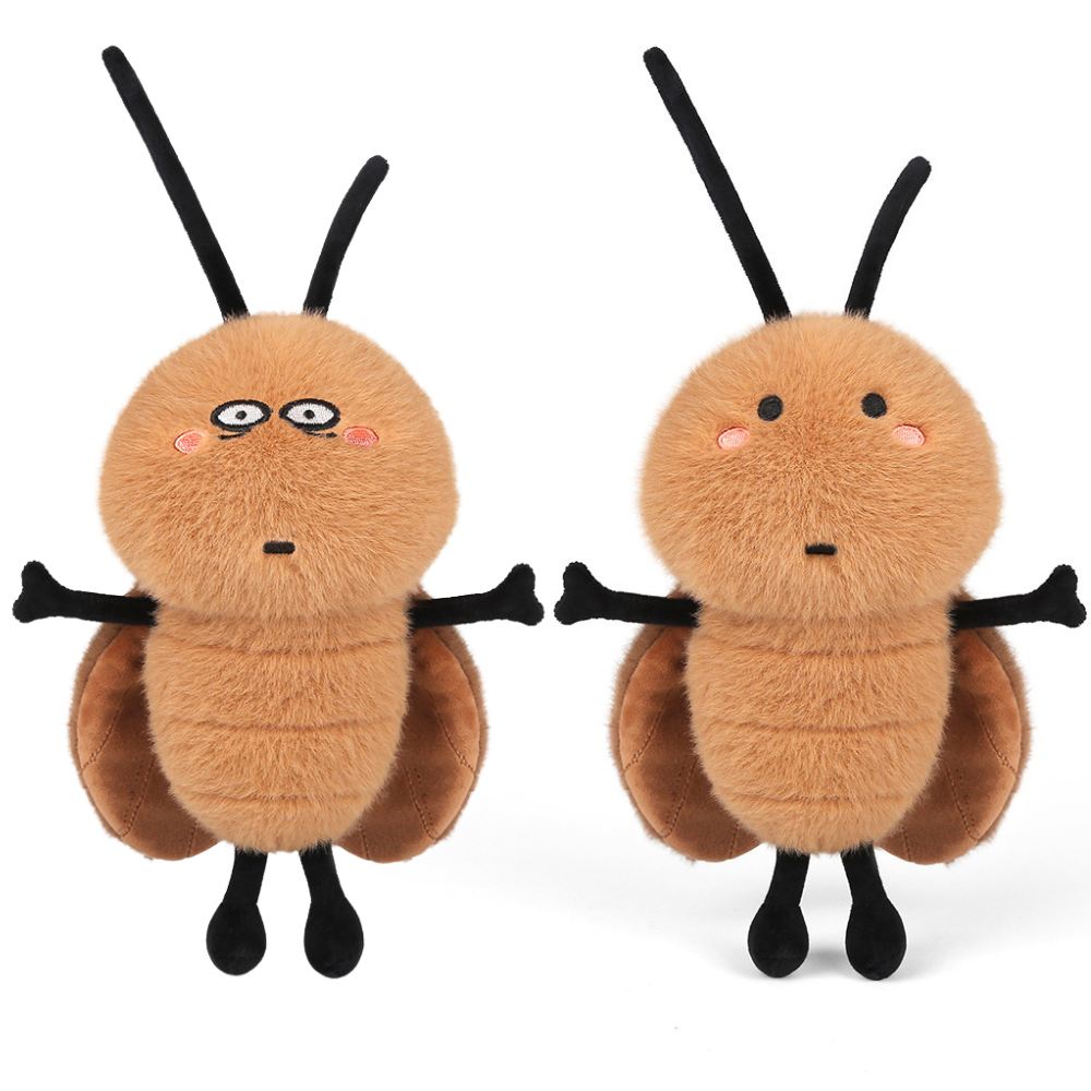 17PLAY✨蟑螂娃娃 抱枕 玩偶 搞怪療癒 可愛小強造型 禮物推薦-細節圖2