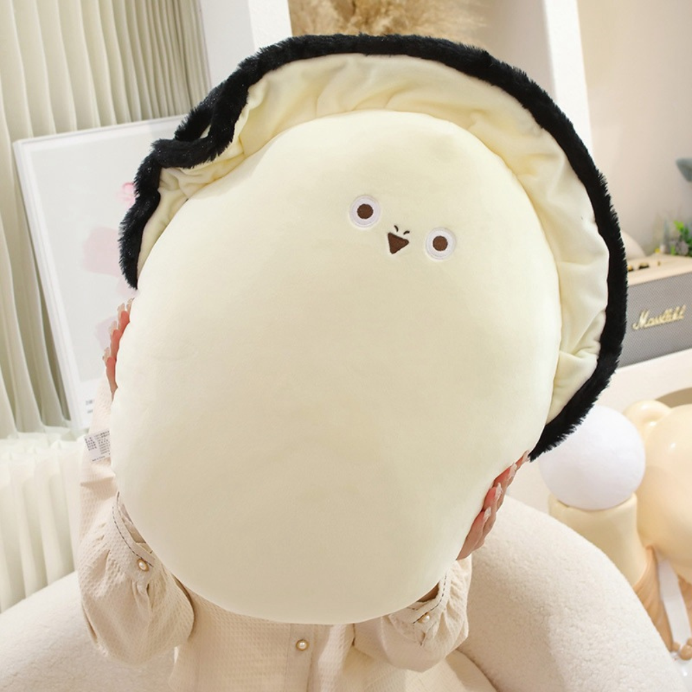 17PLAY✨〖台灣出貨〗牡蠣娃娃 玩偶 抱枕 可愛療癒表情 送禮推薦 禮物首選-細節圖4