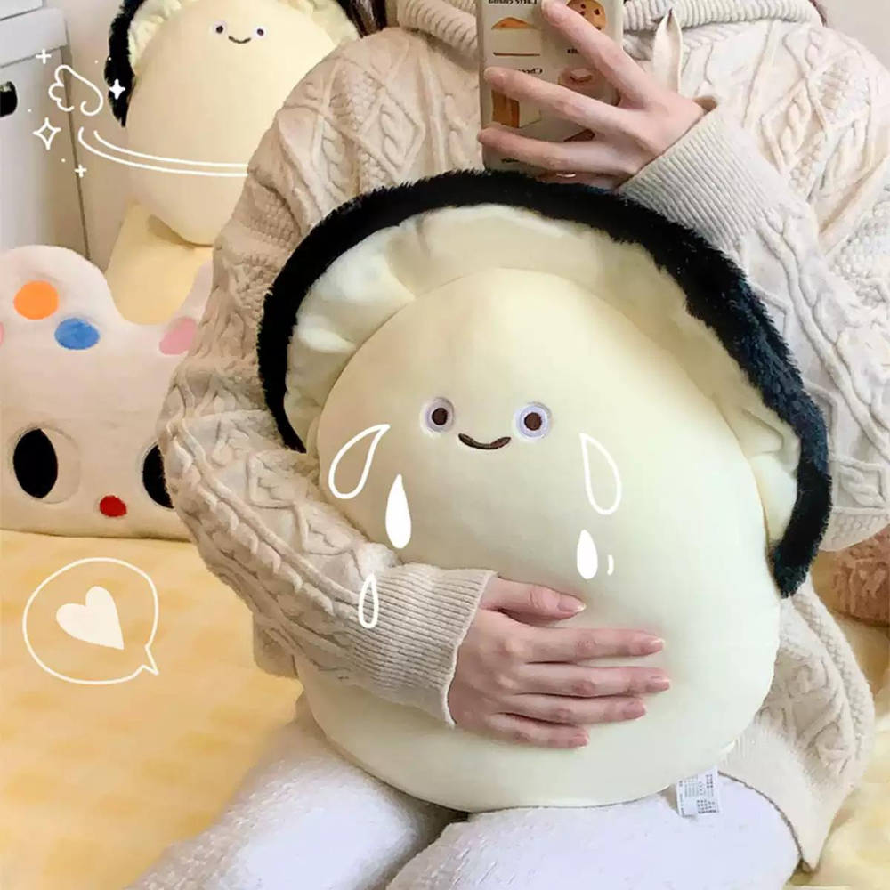 17PLAY✨〖台灣出貨〗牡蠣娃娃 玩偶 抱枕 可愛療癒表情 送禮推薦 禮物首選-細節圖7