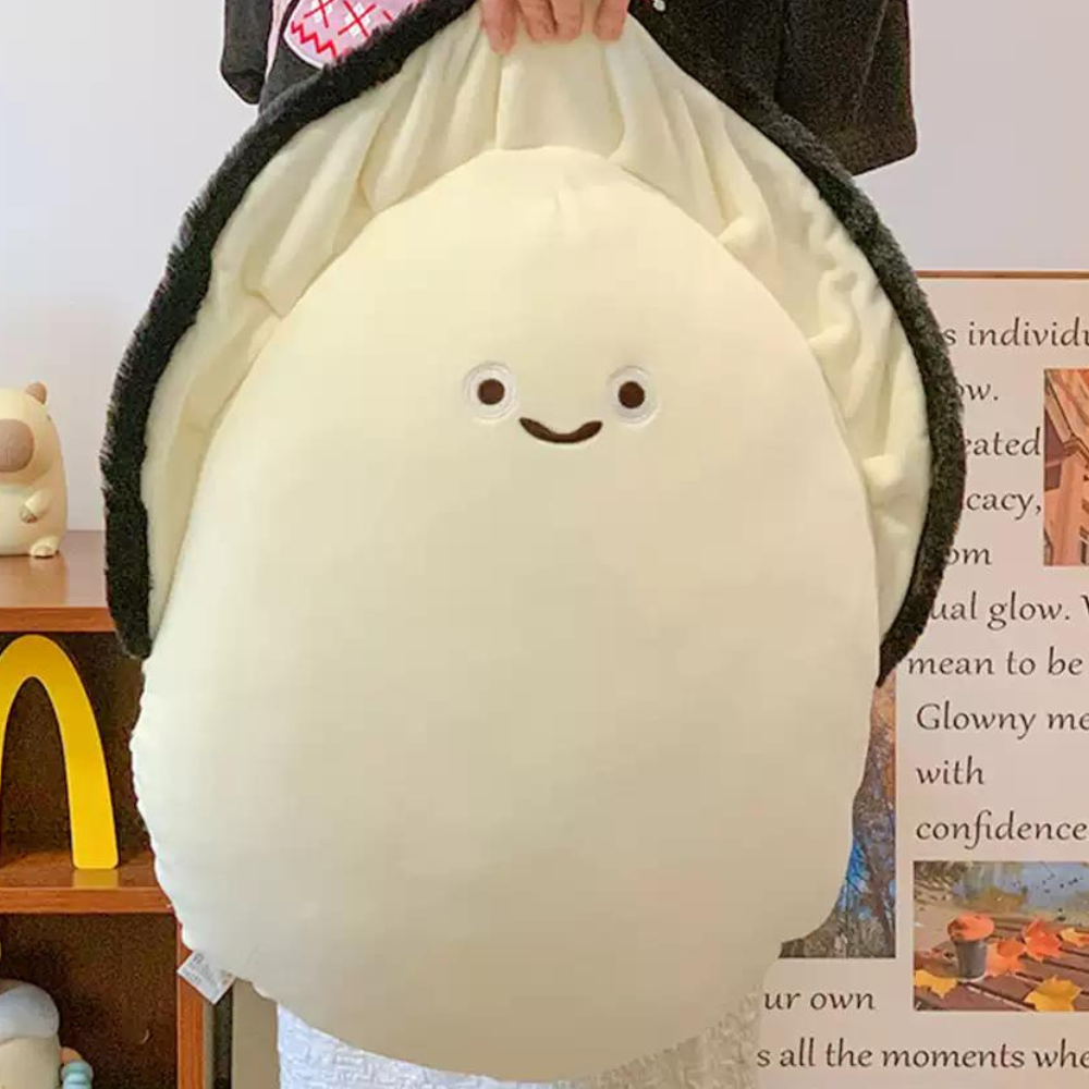 17PLAY✨〖台灣出貨〗牡蠣娃娃 玩偶 抱枕 可愛療癒表情 送禮推薦 禮物首選-細節圖8