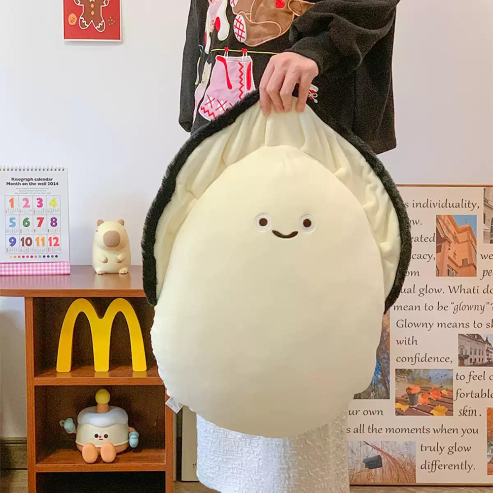 17PLAY✨〖台灣出貨〗牡蠣娃娃 玩偶 抱枕 可愛療癒表情 送禮推薦 禮物首選-細節圖9