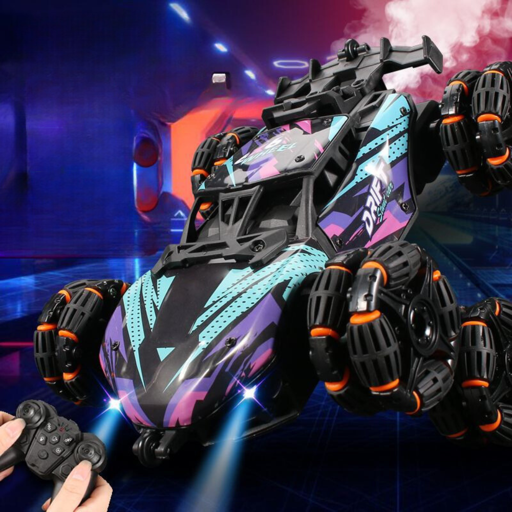 17PLAY✨〖台灣出貨〗六輪飄移特技遙控車 噴霧翻滾甩尾 遙控汽車 越野車 玩具車 禮物-細節圖4