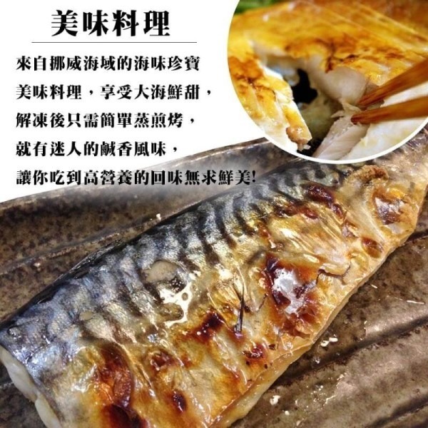 特選挪威薄鹽鯖魚(每片約80-100g) 0運費【海陸管家】-細節圖6