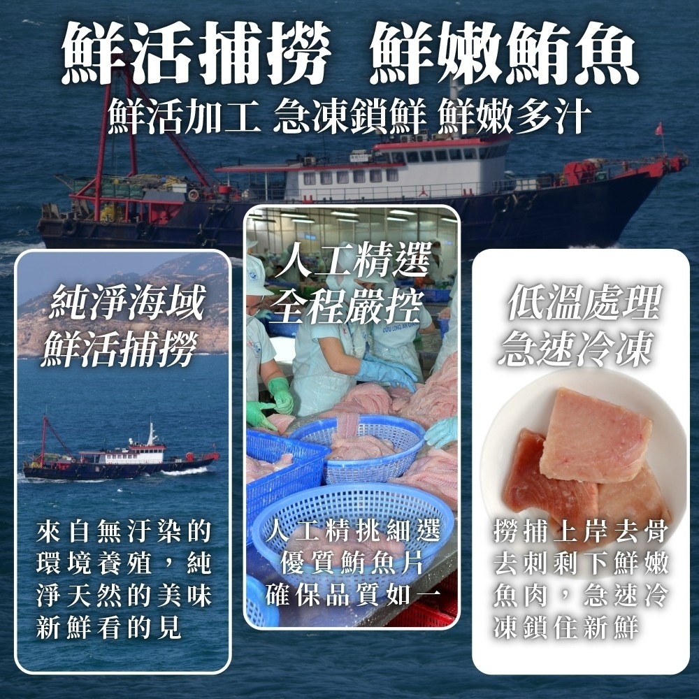 無骨無刺鮪魚丁/鮪魚片(每包200g±10%)【海陸管家】滿額免運-細節圖2