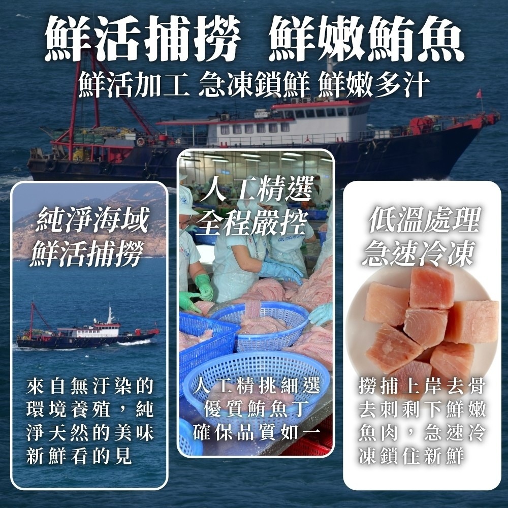 無骨無刺鮪魚丁/鮪魚片(每包200g±10%)【海陸管家】滿額免運-細節圖7