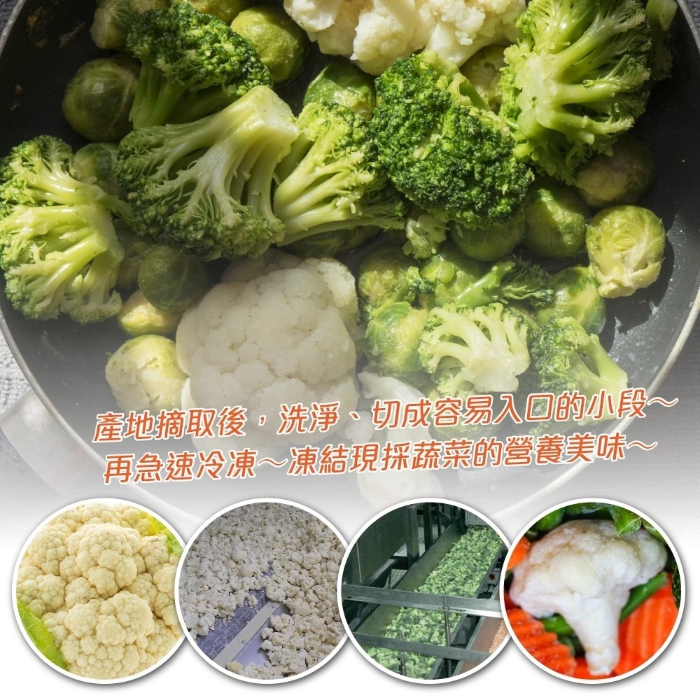 冷凍白花椰菜(每包1kg±10%)【海陸管家】滿額免運-細節圖5