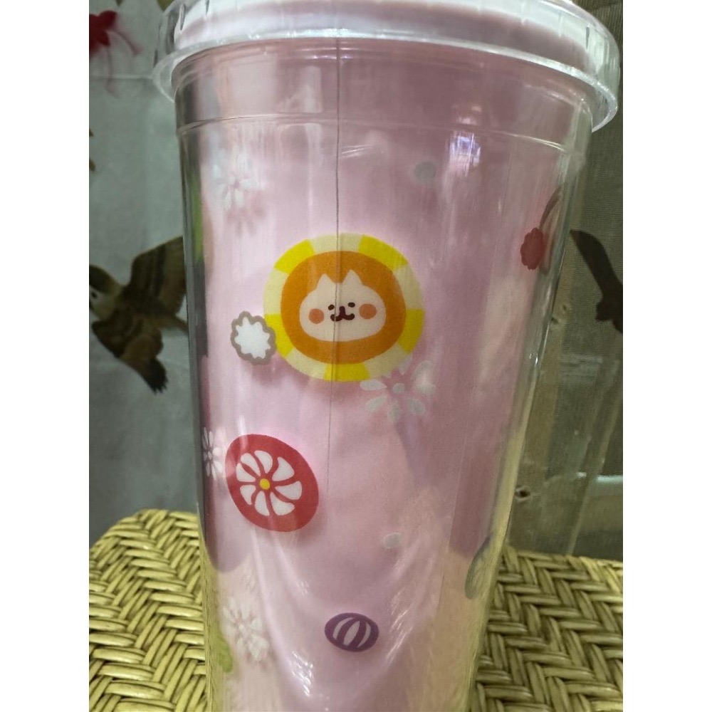 【現貨】卡納赫拉小動物 [這是瑕疵品] 水杯 飲料杯 隨行杯 透明杯 雙層杯 可愛兔兔杯子 日系周邊-細節圖5