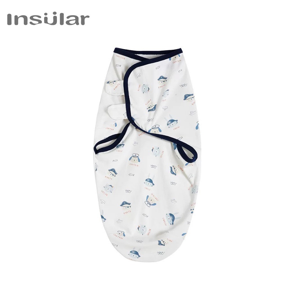 Insular 懶人包巾 台灣現貨 獨立包裝 正版平輸 薄款 新生兒必備 防驚嚇 新生兒包巾 嬰兒包巾 聰明包巾-規格圖4