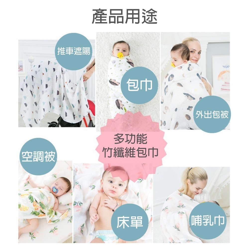 Muslin tree竹纖維紗布包巾 台灣現貨 正版平輸 哺乳巾 遮陽巾 竹棉紗布包巾 竹棉嬰兒包巾 推車蓋被 涼感包巾-細節圖3