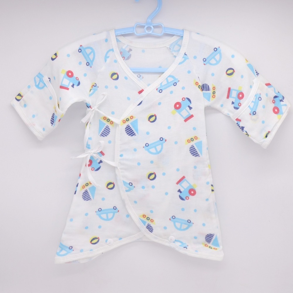 寶寶蝴蝶衣(活動式包手款) 台灣現貨 獨立包裝 反折袖 蝴蝶衣 包手款紗布衣 高密度雙層紗布衣 嬰兒裝 包屁衣 雙層純棉-規格圖6