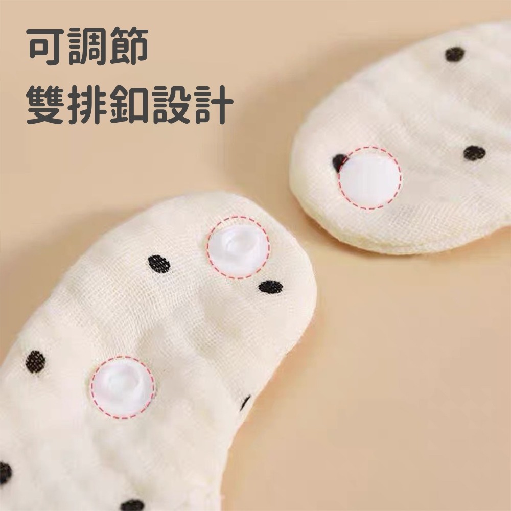 泡泡紗花瓣口水巾 台灣現貨 獨立包裝 奶油色六層紗布圍兜 圍兜 花瓣圍兜 寶寶圍兜 嬰兒圍兜 圍兜兜 口水巾-細節圖4