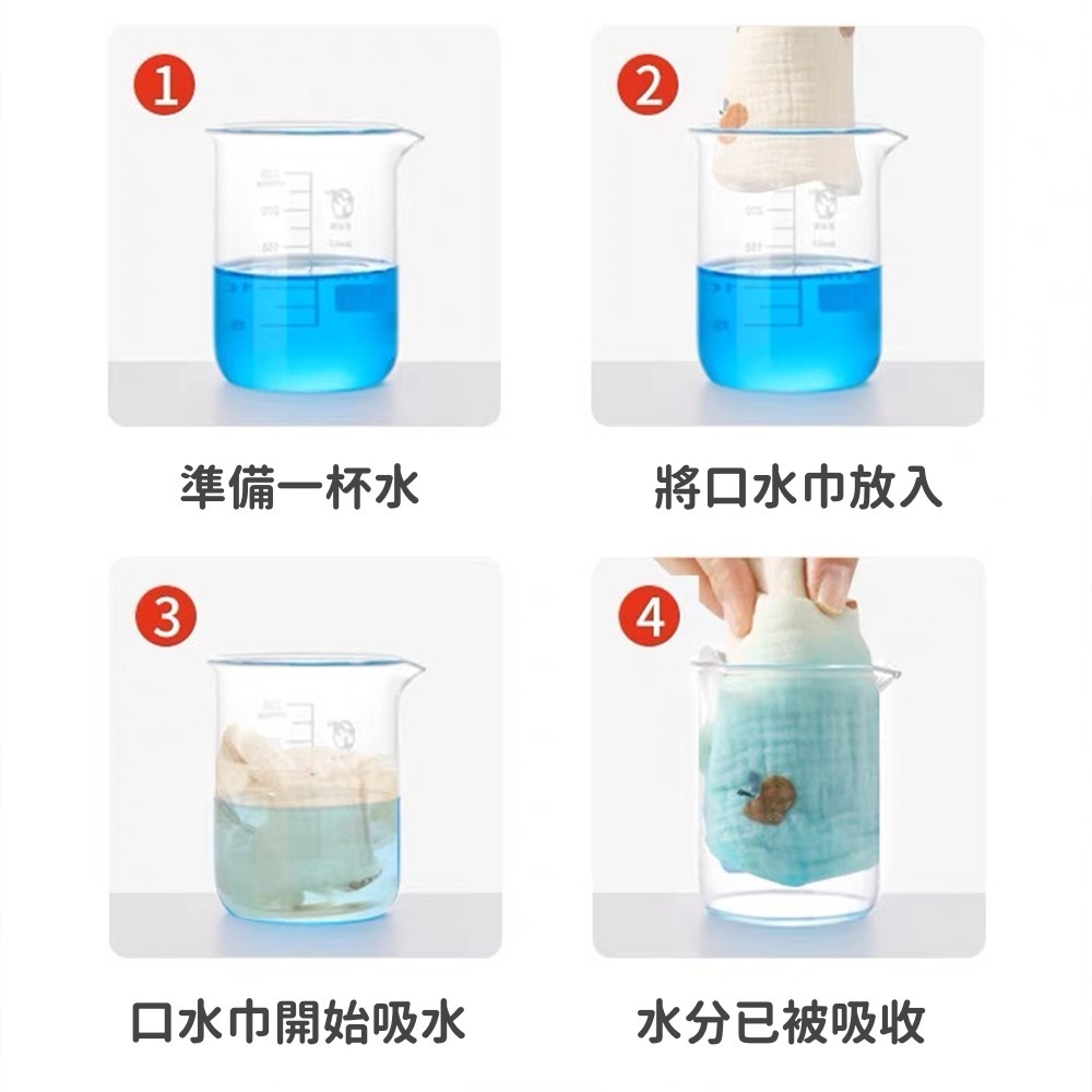 泡泡紗花瓣口水巾 台灣現貨 獨立包裝 奶油色六層紗布圍兜 圍兜 花瓣圍兜 寶寶圍兜 嬰兒圍兜 圍兜兜 口水巾-細節圖6